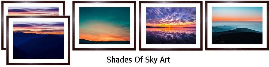 Shades Of Sky Framed Prints